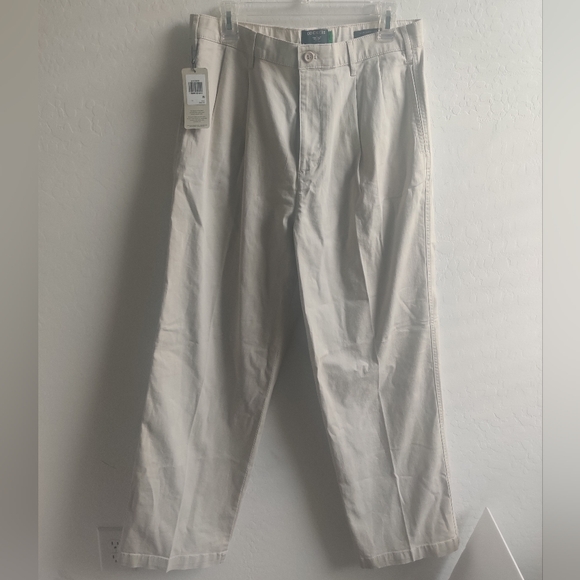 🆕 Dockers Cotton-hemp blend Original Khakis high wide business casual pants_31 - Picture 1 of 11